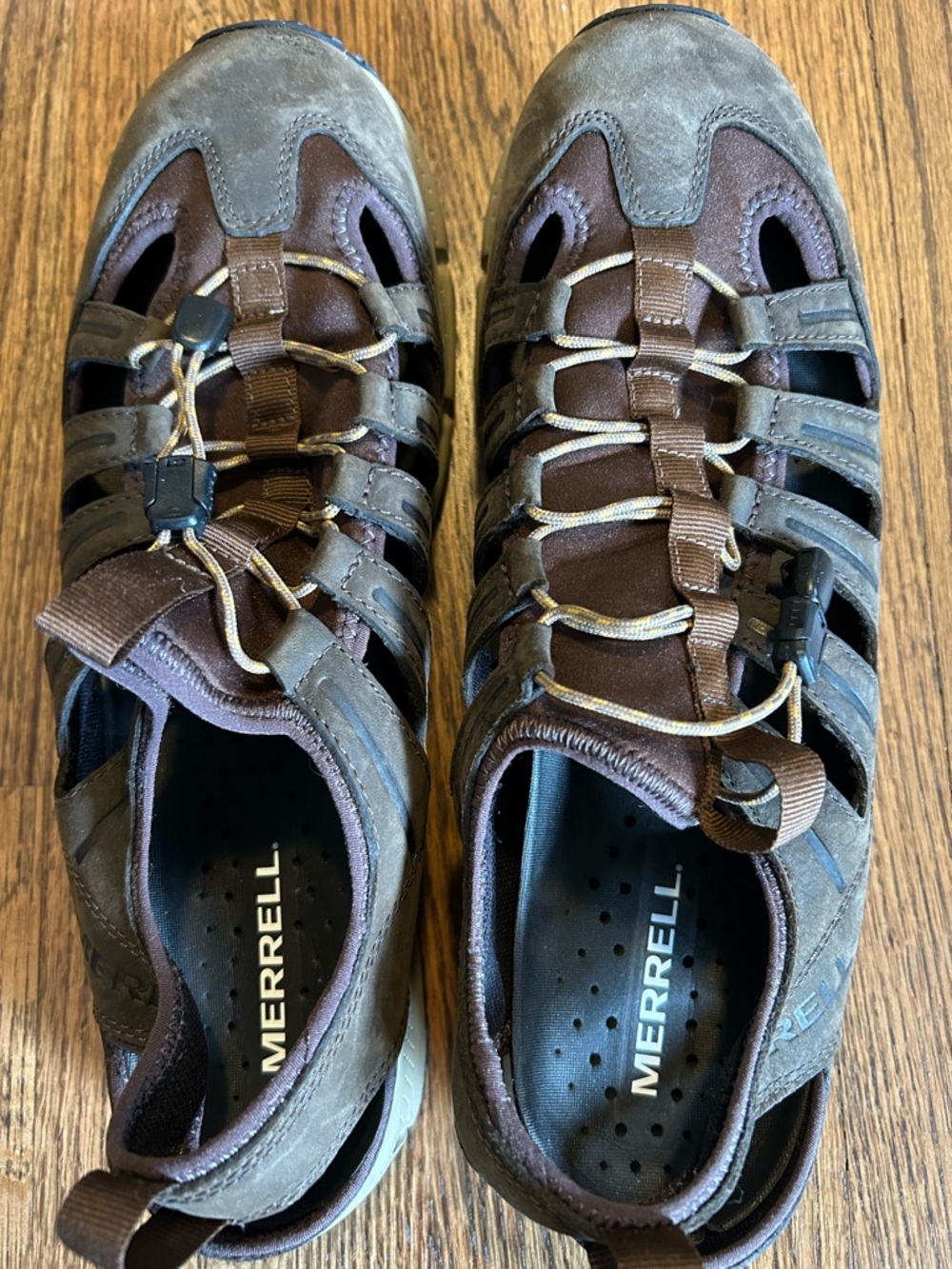 Merrell Hiking Sandals Mens Size 12 Brown All Out Blaze Sieve Outdoor